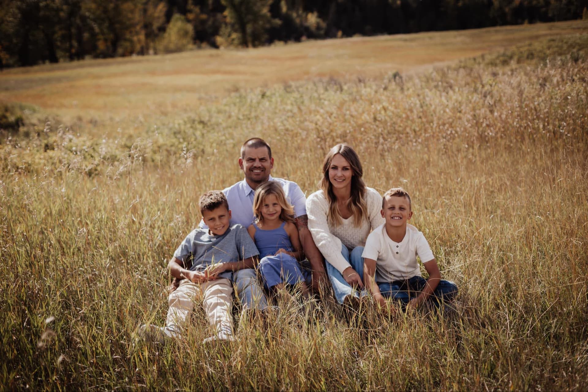 Tyler Giesbrecht with family